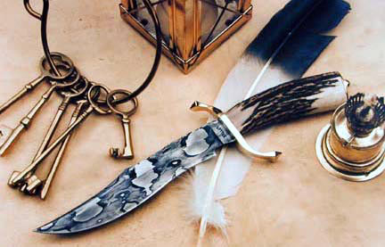 Brian Lyttle Custom Knifemaker: Damascus Knives - Bowie