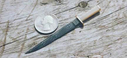 Brian Lyttle Custom Knifemaker: Damascus Knives - Miniature Knife