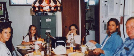 Brad Pitt at our table