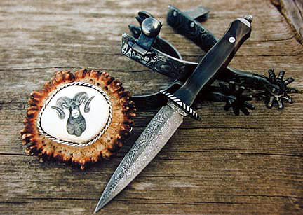Brian Lyttle Custom Knifemaker: Damascus Knives (and spurs and buckle)