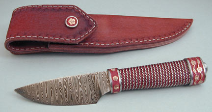 Brian Lyttle Custom Knifemaker: Dress Knife/View of other side and of sheath