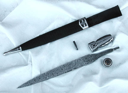 Brian Lyttle Custom Knifemaker: Damascus Knives - Dirks (Click on photo to get ENLARGED view)