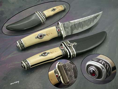 Brian Lyttle Custom Knifemaker: San-Mai Damascus Steel Knives