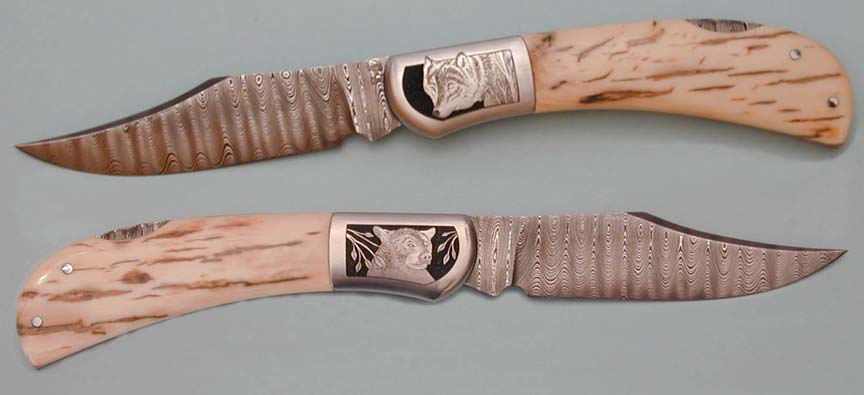 Brian Lyttle Custom Knifemaker: Damascus Knives - Folding Knives