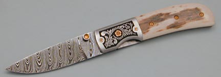 Brian Lyttle Custom Knifemaker: Damascus Knives - Folding Knives