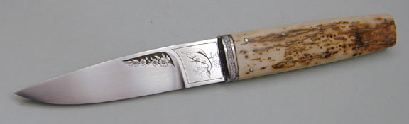 Brian Lyttle Custom Knifemaker: Fishing Knife (Click on photo for view of other side)