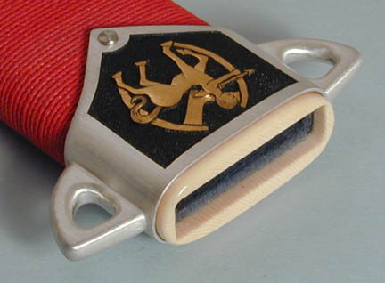 Brian Lyttle Custom Knifemaker: Dirk - Fossil mammoth ivory opening on locket