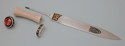 Brian Lyttle Custom Knifemaker: Dirk - dismantled