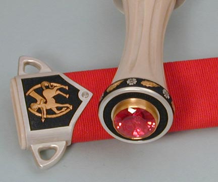 Brian Lyttle Custom Knifemaker: Dirk - Sheath and Pommel