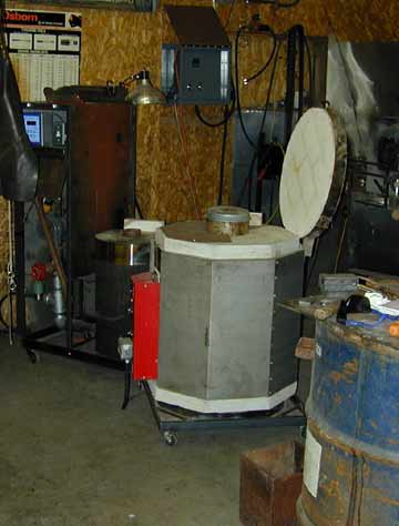 Brian's old pottery kiln used for heat-treating