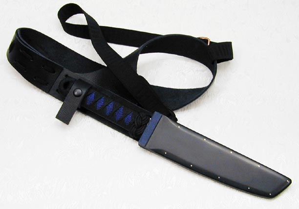 Brian Lyttle Custom Knifemaker: Tanto with sheath and shoulder rig