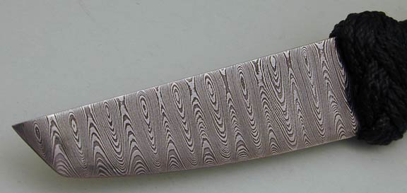 Brian Lyttle Custom Knifemaker: Damascus Steel Short Tanto - blade only