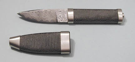 Brian Lyttle Custom Knifemaker: Damascus Knives - Dress Knives (Click on photo for view in sheath)